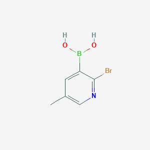 (2-Bromo-5-methylpyridin-3-yl)boronic acid