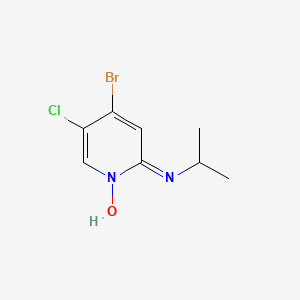 molecular formula C8H10BrClN2O B1381225 4-Bromo-5-chloro-2-(isopropylamino)pyridine 1-oxide CAS No. 869886-91-9