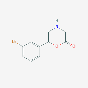 6-(3-Bromophenyl)morpholin-2-one