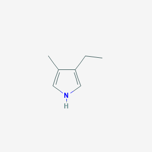 molecular formula C7H11N B13812261 3-ethyl-4-methyl-1H-pyrrole CAS No. 488-92-6