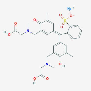 molecular formula C29H31N2NaO9S B13812263 Sarcosine cresol red 