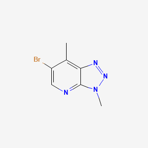 molecular formula C7H7BrN4 B1381227 6-bromo-3,7-dimethyl-3H-[1,2,3]triazolo[4,5-b]pyridine CAS No. 1799975-72-6