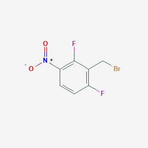 molecular formula C7H4BrF2NO2 B1381229 Benzene, 2-(bromomethyl)-1,3-difluoro-4-nitro- CAS No. 1208405-18-8