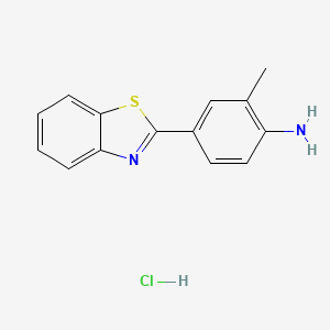 [4-(1,3-Benzothiazol-2-yl)-2-methylphenyl]amine hydrochloride