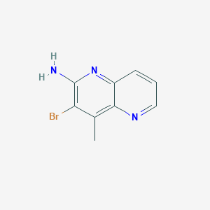 molecular formula C9H8BrN3 B1381233 3-Bromo-4-methyl-1,5-naphthyridin-2-amine CAS No. 1820683-25-7