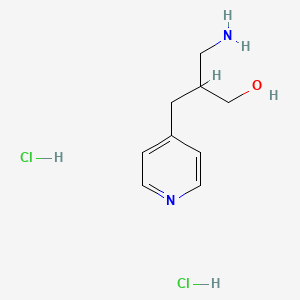 molecular formula C9H16Cl2N2O B1381235 3-Amino-2-[(pyridin-4-yl)methyl]propan-1-ol dihydrochloride CAS No. 1803591-33-4
