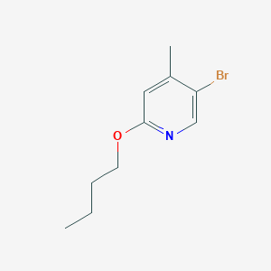 molecular formula C10H14BrNO B1381242 5-Bromo-2-butoxy-4-methylpyridine CAS No. 1289008-41-8
