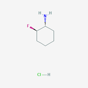 molecular formula C6H13ClFN B1381244 trans-2-Fluorocyclohexanamine hydrochloride CAS No. 75198-16-2