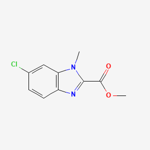 methyl 6-chloro-1-methyl-1H-1,3-benzodiazole-2-carboxylate