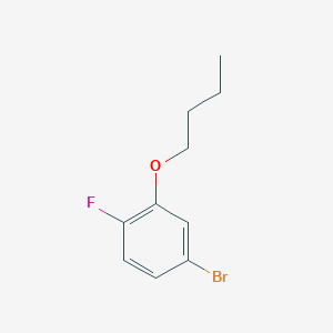 molecular formula C10H12BrFO B1381248 1-Bromo-3-n-butyloxy-4-fluorobenzene CAS No. 1309933-37-6