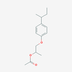 molecular formula C15H22O3 B13812490 1-(4-Butan-2-ylphenoxy)propan-2-yl acetate CAS No. 5436-95-3
