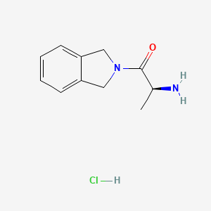 molecular formula C11H15ClN2O B1381252 (2S)-2-amino-1-(2,3-dihydro-1H-isoindol-2-yl)propan-1-one hydrochloride CAS No. 1690144-21-8