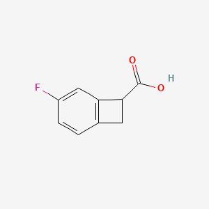 molecular formula C9H7FO2 B1381257 4-Fluorobicyclo[4.2.0]octa-1,3,5-triene-7-carboxylic acid CAS No. 1780277-74-8