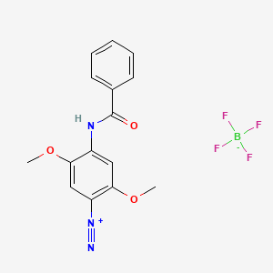 molecular formula C15H14BF4N3O3 B13812655 Fast blue RR salt-tetrafluoroborate 