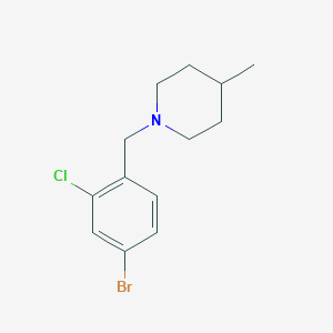 molecular formula C13H17BrClN B1381268 1-(4-Bromo-2-chlorobenzyl)-4-methylpiperidine CAS No. 1704074-55-4