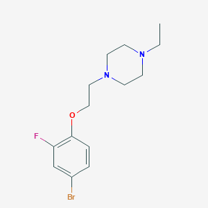 molecular formula C14H20BrFN2O B1381272 1-(2-(4-Bromo-2-fluorophenoxy)ethyl)-4-ethylpiperazine CAS No. 1704082-42-7