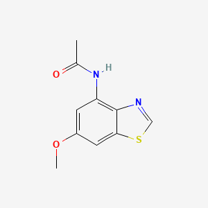 molecular formula C10H10N2O2S B13812750 N-(6-Methoxy-1,3-benzothiazol-4-yl)acetamide 