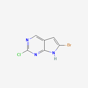 6-Bromo-2-chloro-7H-pyrrolo[2,3-d]pyrimidine