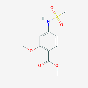 molecular formula C10H13NO5S B13812777 Methyl 2-methoxy-4-[(methylsulfonyl)amino]benzoate CAS No. 620612-15-9