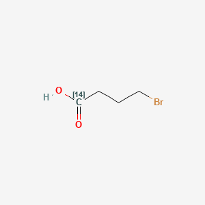 molecular formula C4H7BrO2 B13812791 4-bromo(114C)butanoic acid 