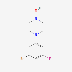 molecular formula C10H12BrFN2O B1381281 4-(3-Bromo-5-fluorophenyl)piperazin-1-ol CAS No. 1704080-86-3