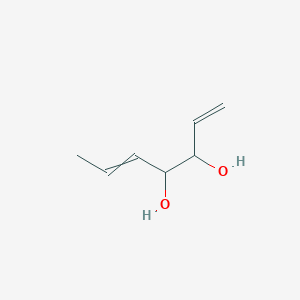 molecular formula C7H12O2 B13812827 Hepta-1,5-diene-3,4-diol 