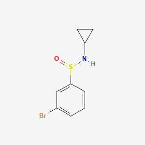 molecular formula C9H10BrNOS B1381284 3-bromo-N-cyclopropylbenzenesulfinamide CAS No. 1704065-61-1