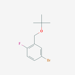 molecular formula C11H14BrFO B1381288 4-Bromo-2-(tert-butoxymethyl)-1-fluorobenzene CAS No. 1704067-00-4