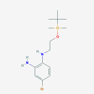 4-bromo-N1-(2-((tert-butyldimethylsilyl)oxy)ethyl)benzene-1,2-diamine