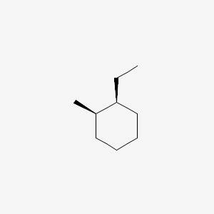 molecular formula C9H18 B13812897 cis-1-ETHYL-2-METHYLCYCLOHEXANE CAS No. 4923-77-7