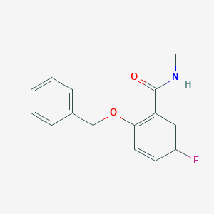 molecular formula C15H14FNO2 B1381290 2-(苄氧基)-5-氟-N-甲基苯甲酰胺 CAS No. 1820734-66-4