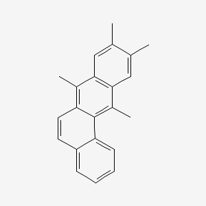 molecular formula C22H20 B13812929 BENZ(a)ANTHRACENE, 7,9,10,12-TETRAMETHYL- CAS No. 63019-70-5