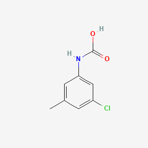 molecular formula C8H8ClNO2 B13812935 Carbamic acid, (3-chloro-5-methylphenyl)-(9CI) 