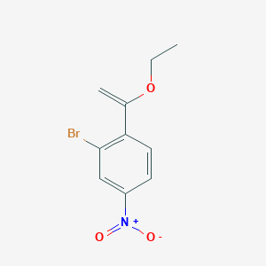 molecular formula C10H10BrNO3 B1381297 2-Bromo-1-(1-ethoxyvinyl)-4-nitrobenzene CAS No. 2166899-18-7