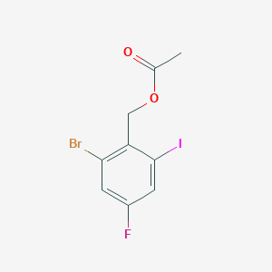2-Bromo-4-fluoro-6-iodobenzyl acetate