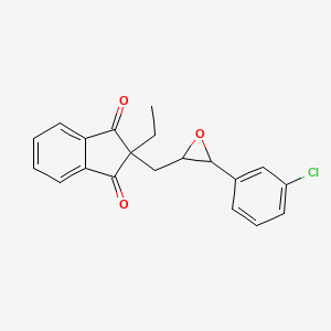 molecular formula C20H17ClO3 B13813006 Indanofan 10 microg/mL in Cyclohexane 