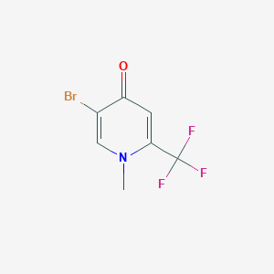 molecular formula C7H5BrF3NO B1381304 5-Bromo-1-methyl-2-(trifluoromethyl)pyridin-4-one CAS No. 1820712-52-4