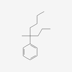 molecular formula C15H24 B13813079 (1-Methyl-1-propylpentyl)benzene CAS No. 54932-91-1
