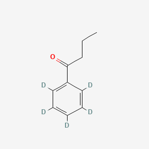 molecular formula C10H12O B1381308 丁酰苯酮-2',3',4',5',6'-D5 CAS No. 39058-44-1