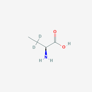 molecular formula C4H9NO2 B1381309 L-2-Aminobutyric-3,3-D2 acid CAS No. 352431-37-9