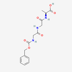 molecular formula C15H19N3O6 B13813125 L-Alanine,N-[(phenylmethoxy)carbonyl]glycylglycyl- 