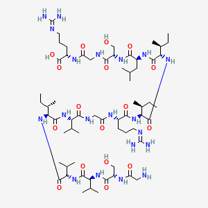 molecular formula C63H116N20O17 B13813137 H-Gly-Ser-Val-Val-Ile-Val-Gly-Arg-Ile-Ile-Leu-Ser-Gly-Arg-OH 