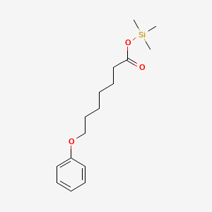 molecular formula C16H26O3Si B13813176 Trimethylsilyl 7-phenoxyheptanoate CAS No. 21273-13-2