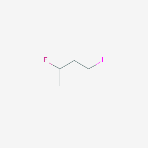 molecular formula C4H8FI B1381324 1-Iodo-3-fluorobutane CAS No. 7411-33-8