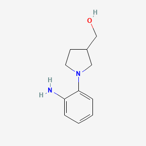 B1381325 (1-(2-Aminophenyl)pyrrolidin-3-yl)methanol CAS No. 1378860-45-7
