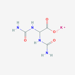 molecular formula C4H7KN4O4 B13813256 Allantoic acid potassium crystalline 