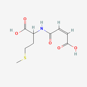 molecular formula C9H13NO5S B13813264 (Z)-N-(3-Carboxy-1-oxoallyl)-DL-methionine CAS No. 57079-19-3