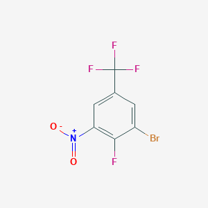 molecular formula C7H2BrF4NO2 B1381328 3-Bromo-4-fluoro-5-nitrobenzotrifluoride CAS No. 1805937-72-7