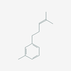 molecular formula C13H18 B13813289 1-(3-Methylphenyl)-4-methyl-3-pentene CAS No. 51082-26-9