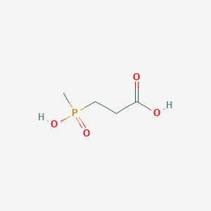 molecular formula C4H9O4P B138133 3-(Methylphosphinico)propionic acid CAS No. 15090-23-0
